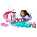 Barbie Dream Pool Playset with Slide & Bubbling Hot Tub - Image 2