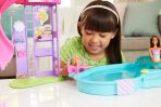 Barbie Dream Pool Playset with Slide & Bubbling Hot Tub - Image 7