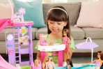 Barbie Dream Pool Playset with Slide & Bubbling Hot Tub - Image 8
