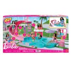 Barbie Dream Pool Playset with Slide & Bubbling Hot Tub - Image 6
