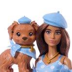 Barbie Twinning Looks Fashion Doll with Pet Dog - Image 3