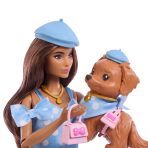 Barbie Twinning Looks Fashion Doll with Pet Dog - Image 4