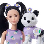 Barbie Twinning Looks Fashion Doll with Pet Dog - Image 3