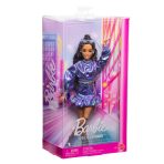 Barbie Deluxe Style Fashion Doll #7 in Metallic Blue Top and Skirt with Accessories, Brunette - Image 6