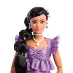 Barbie Deluxe Style Fashion Doll #8 in Metallic Purple Top and Sparkly Shorts with Accessories - Image 3
