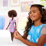 Barbie Fashionistas Doll #247 with Pink and Green Striped Dress - Image 6