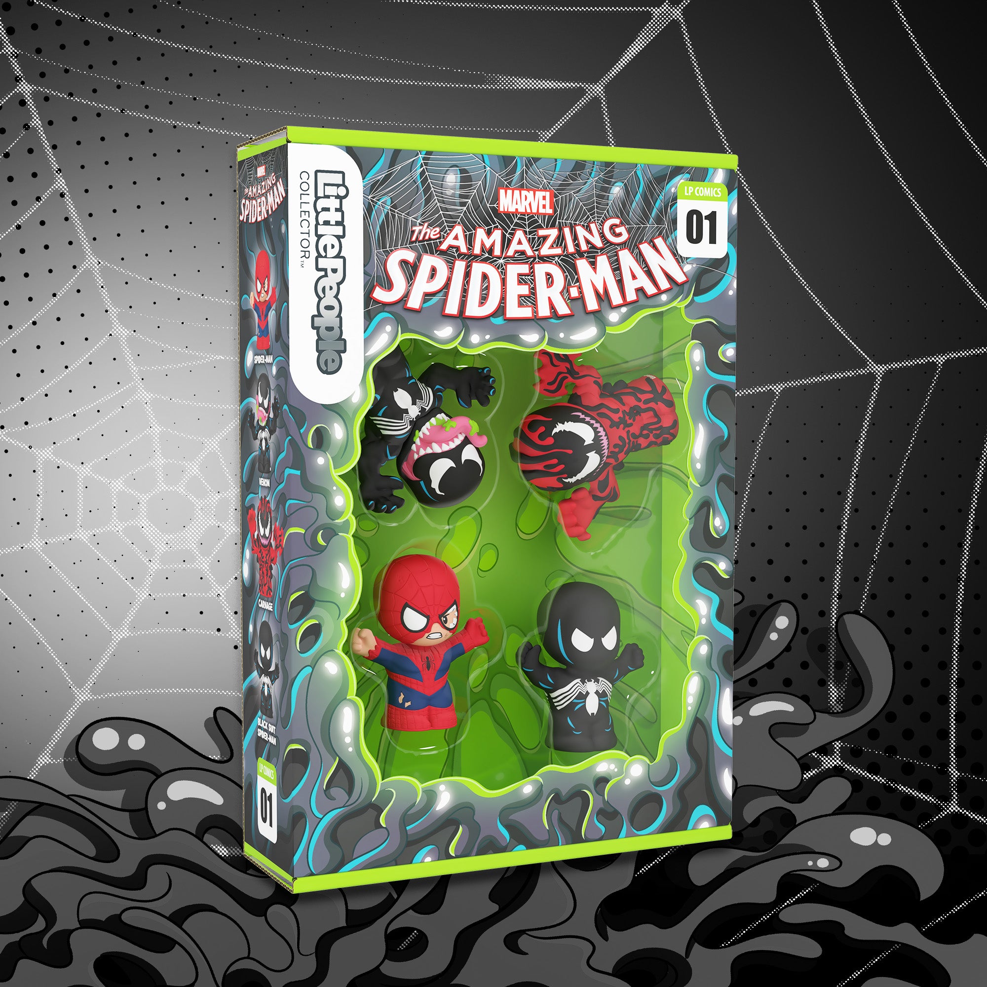 LPC_PDP_JKR55_01.jpg Little People Collector Marvel Spider-Man: Issue 1 Special Edition Set - Image 1