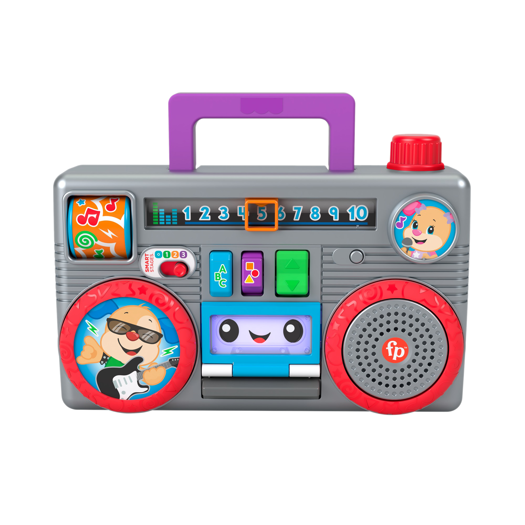 MAT-GWN49-_5_b0cb9973-7484-4a4c-b2e8-cd0e6a18ec16.png Fisher-Price Laugh & Learn Busy Boombox - Image 1