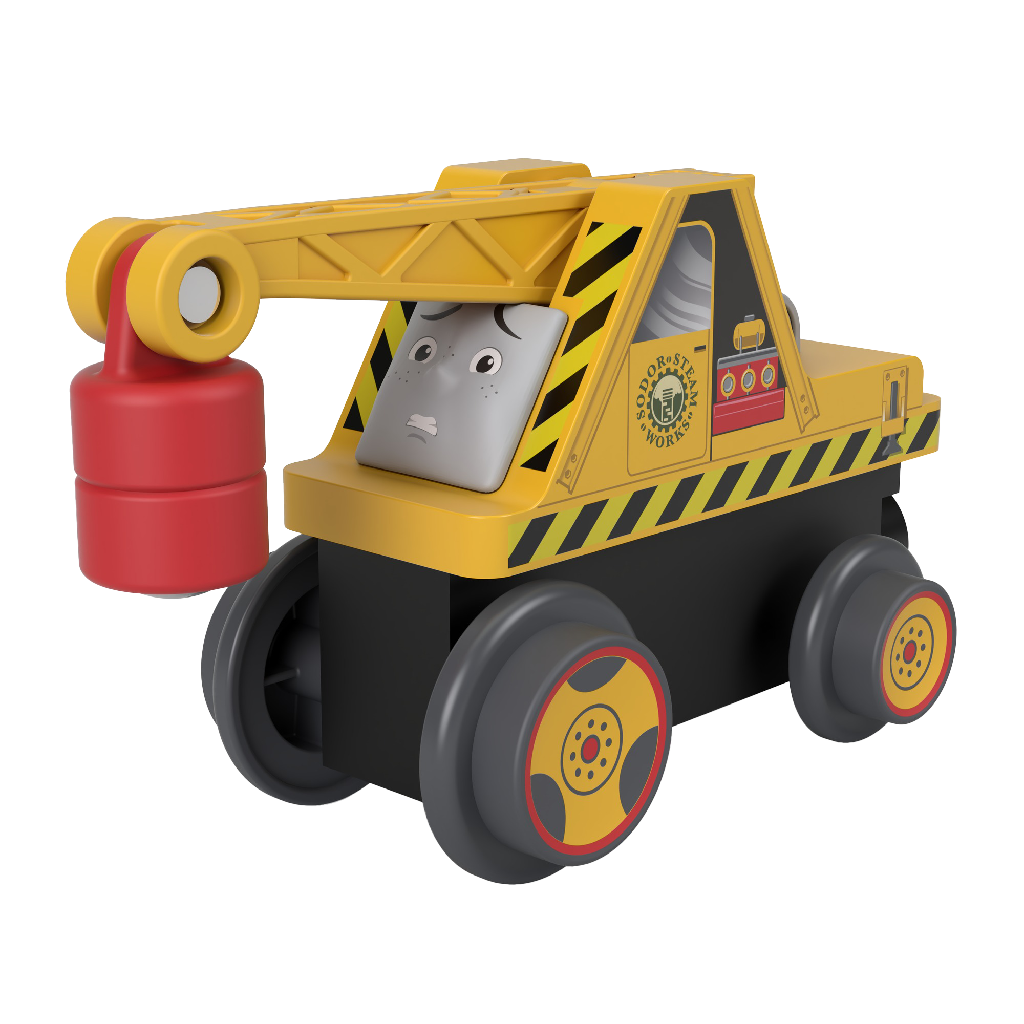 MAT-HBJ91-_1_a9db3b87-f572-41a7-8e35-a7c4c57e449f.png Fisher-Price Thomas & Friends Wooden Railway Kevin the Crane - Image 1