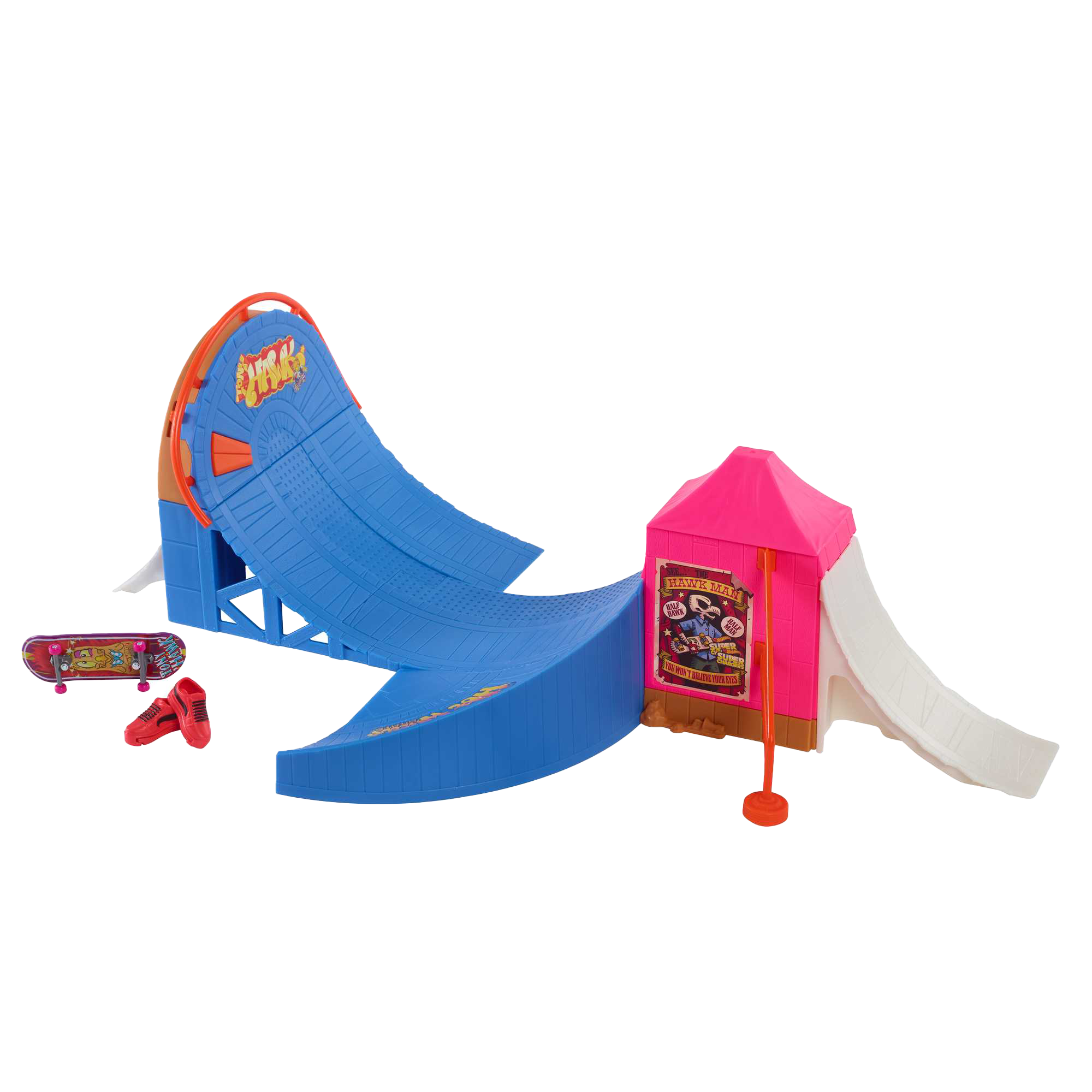 MAT-HGT95-_10_732a8f95-a8c0-4d5d-89eb-e80df8dc06a6.png Hot Wheels Skate Amusement Park Skate Set, Playset - Image 1
