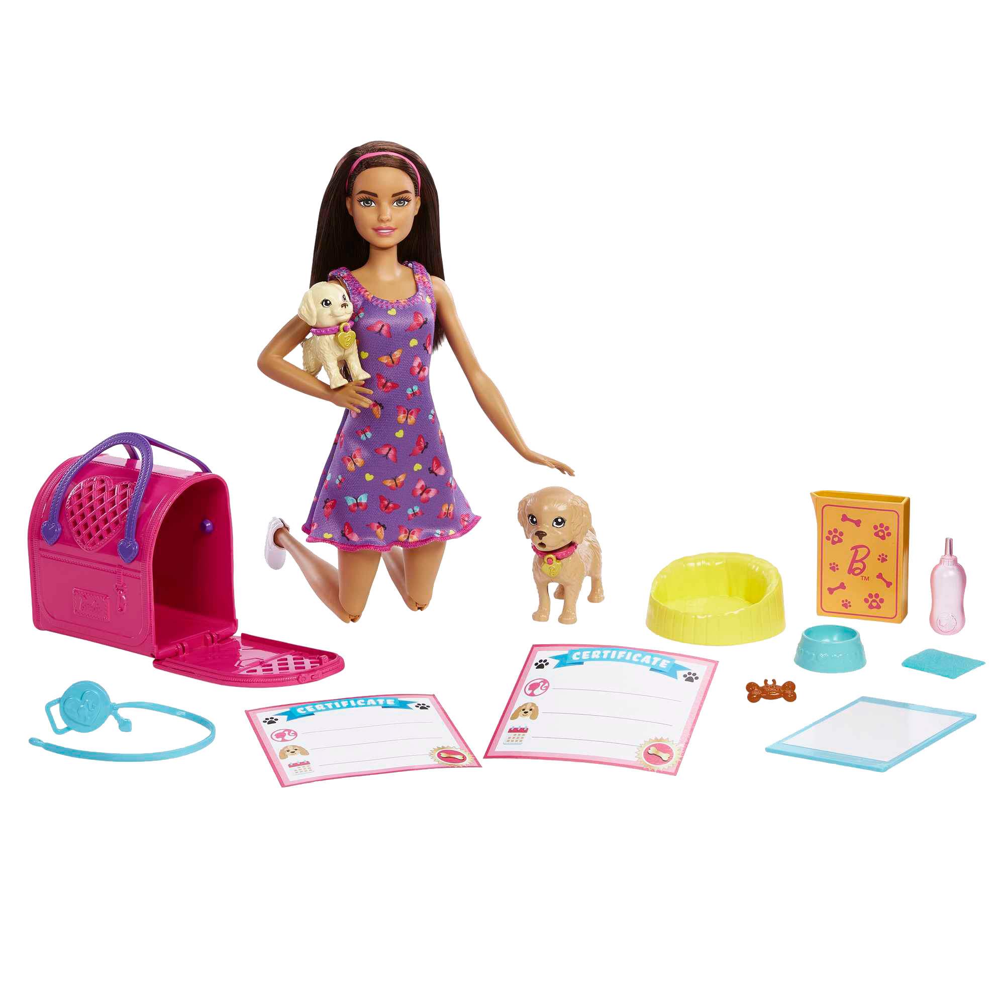 MAT-HKD86-_9_20e1bbbc-7b0c-4a3f-a86d-056c75f806fb.png Barbie Pup Adoption Doll and Accessories - Image 1