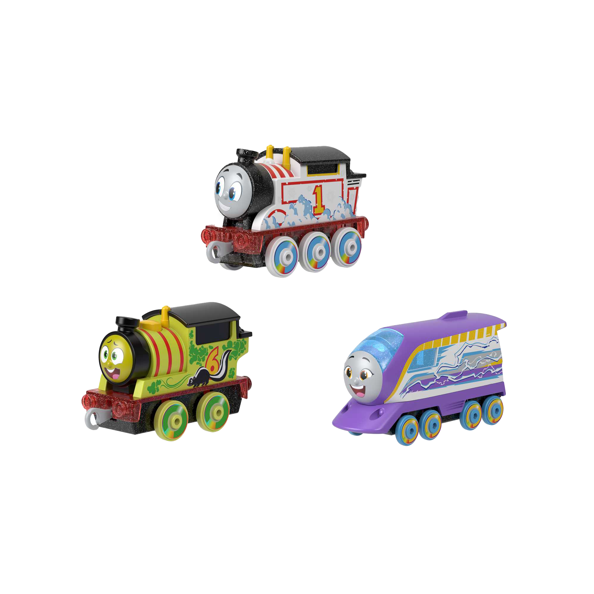 MAT-HNP82-_5_8cc370c1-cbfe-473c-a5ca-9652de9e0049.png Fisher-Price Thomas & Friends Colour Changers Thomas, Percy, and Kana - Image 1