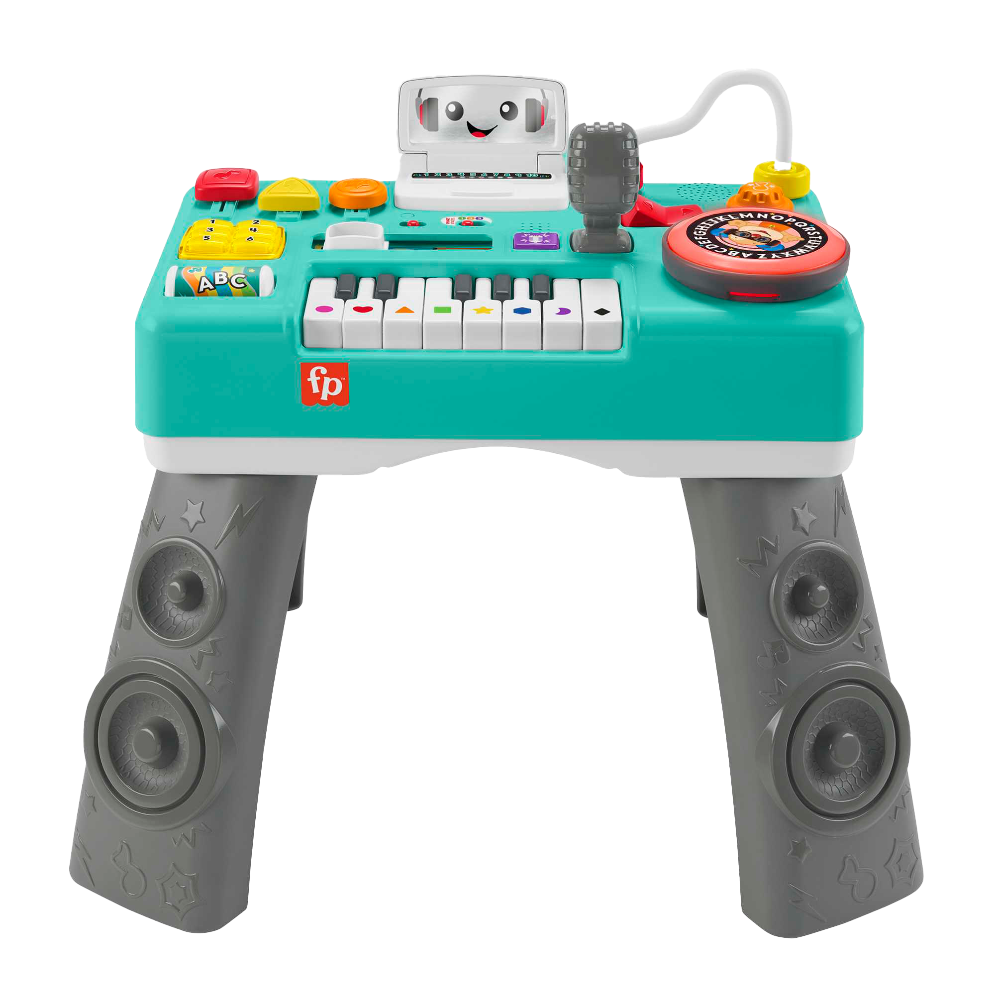 MAT-HRB66-_20_dff43749-0d91-4259-99b9-8f496b8047a1.png Fisher-Price Laugh & Learn Mix & Learn DJ Table - Image 1