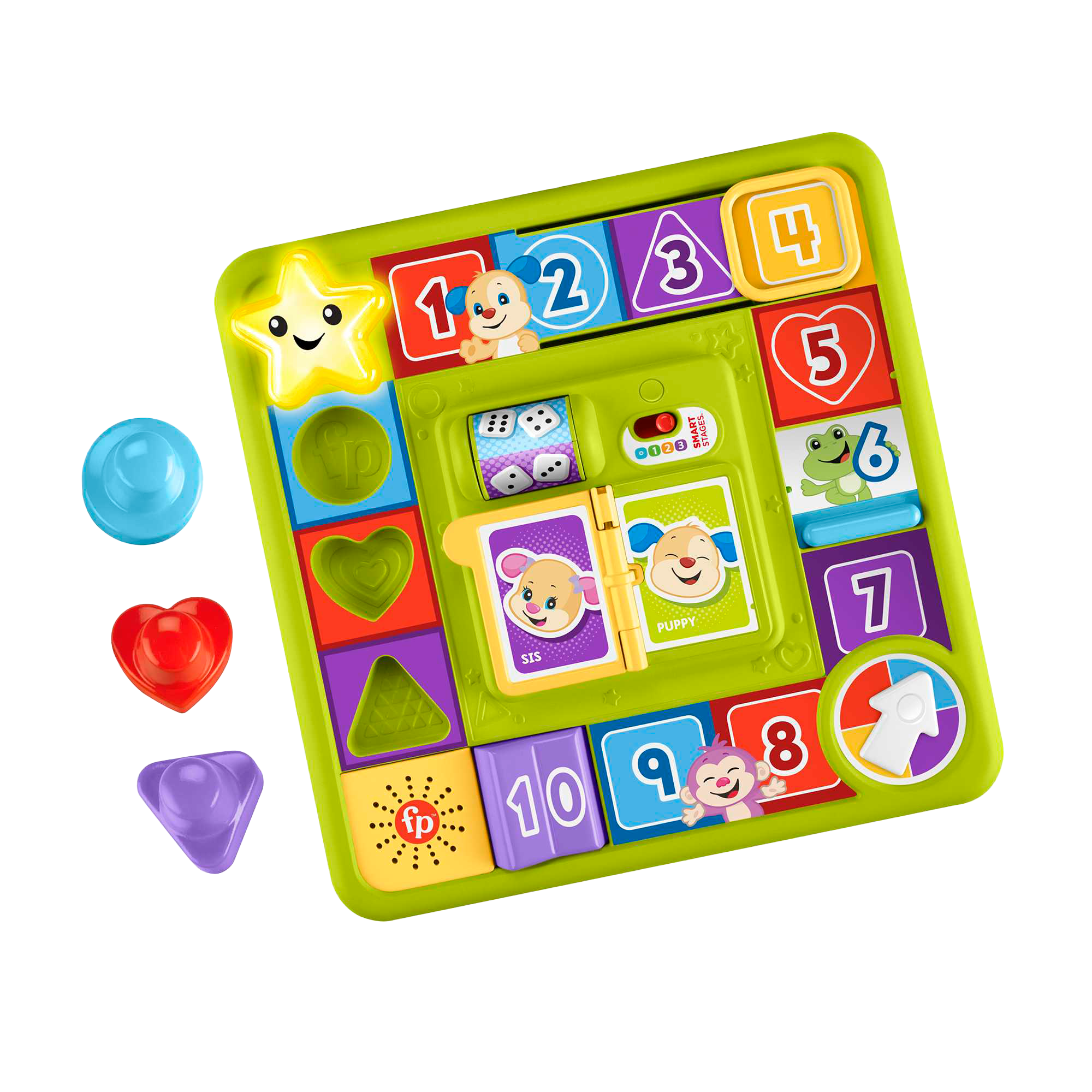 MAT-HRB76-_10_ad399685-e940-4038-8c9f-326be1180ef2.png Fisher-Price Laugh & Learn Puppy's Game Activity Board - Image 1