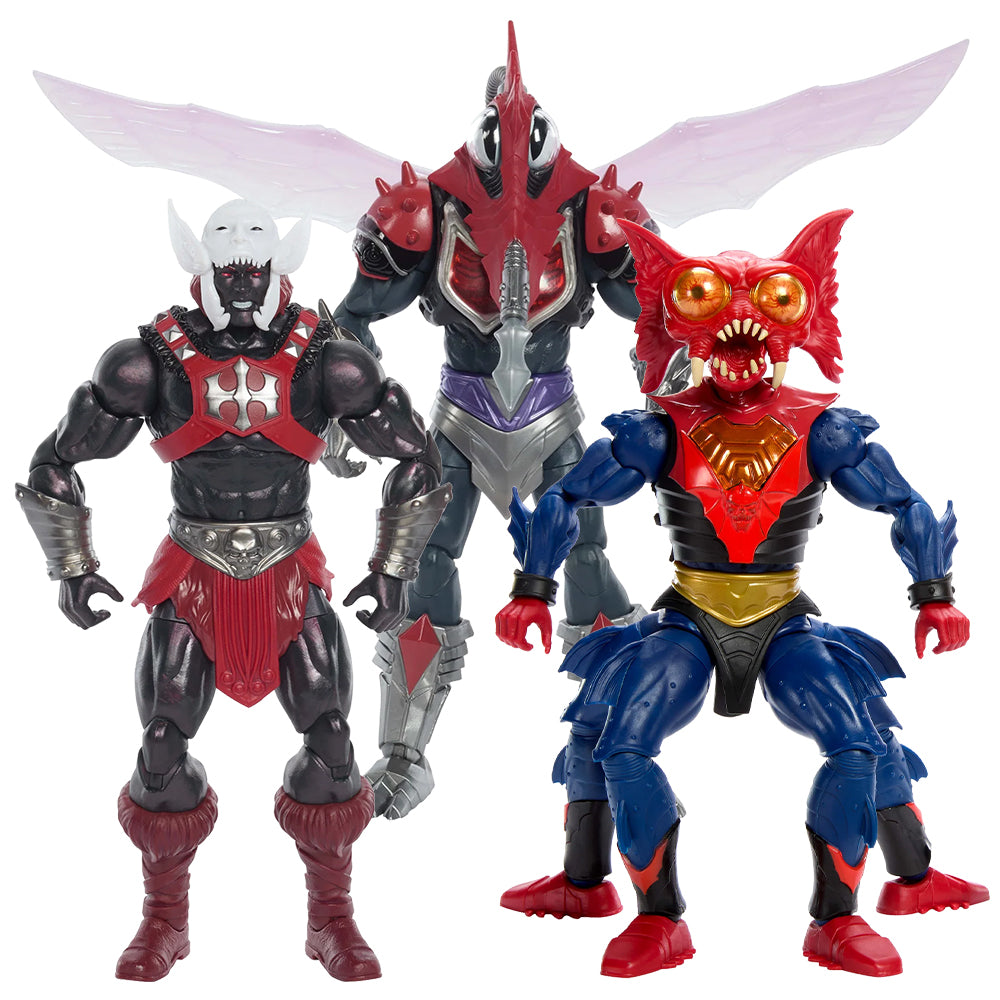 MOTU-Masterverse-Bundle.jpg Bundle: MOTU Masterverse 3 Pack Action Figures - Anti-Eternia He-Man, Mantenna & Mosquitor - Image 1