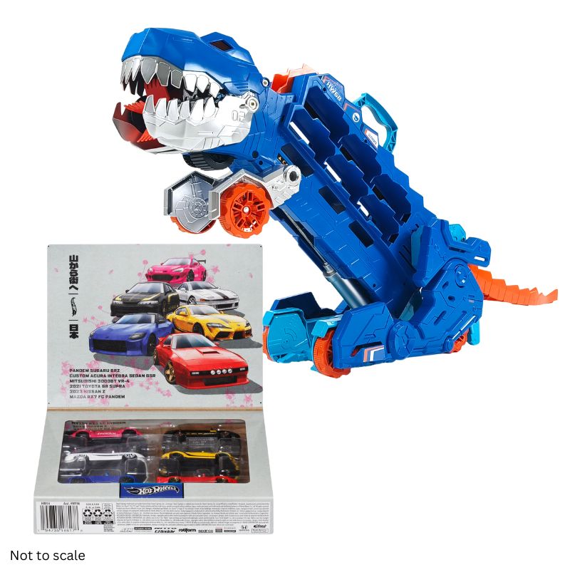 Mattel_-_Bundles.jpg Hot Wheels Bundle: Ultimate T-Rex Transporter + Streets of Japan Multipack - Image 1