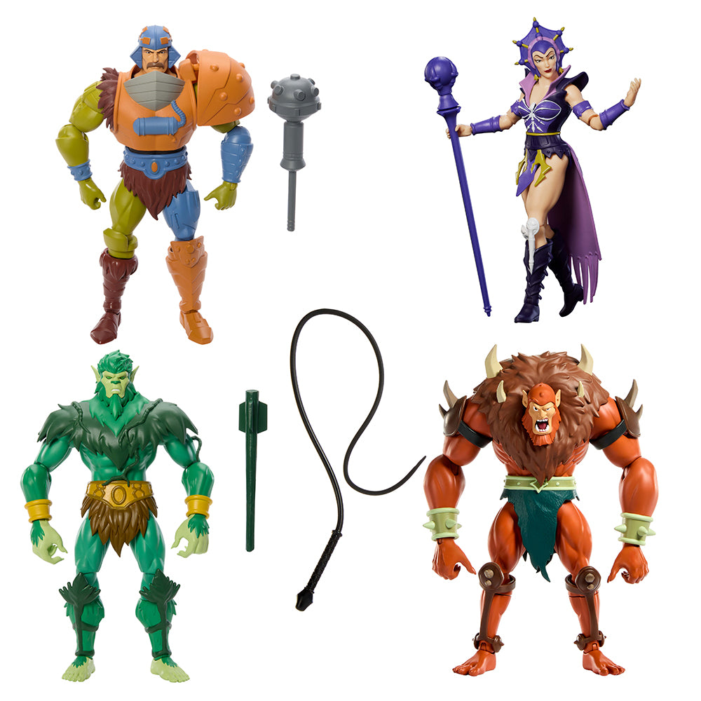 Motu-bundle-27326.jpg Bundle: Masters of the Universe Origins 4 Action Figures - Man-At-Arms, Evil Lyn, Moss Man and Beast-Man - Image 1