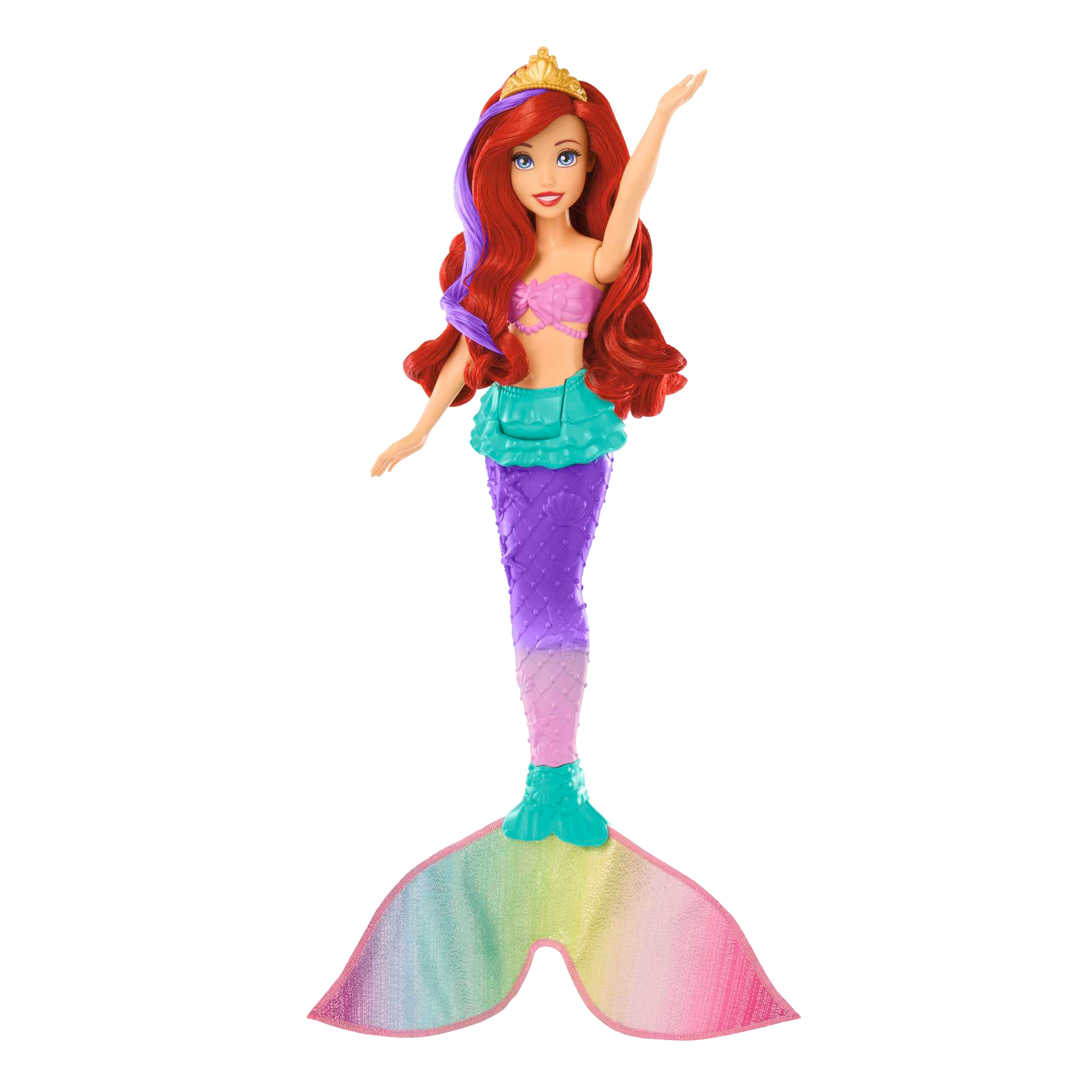 T-_0031_HPD43_MAX_Assets_Bucket_-_Basic_Product_Image_5.png Disney Princess Swim & Splash Ariel Doll - Image 1