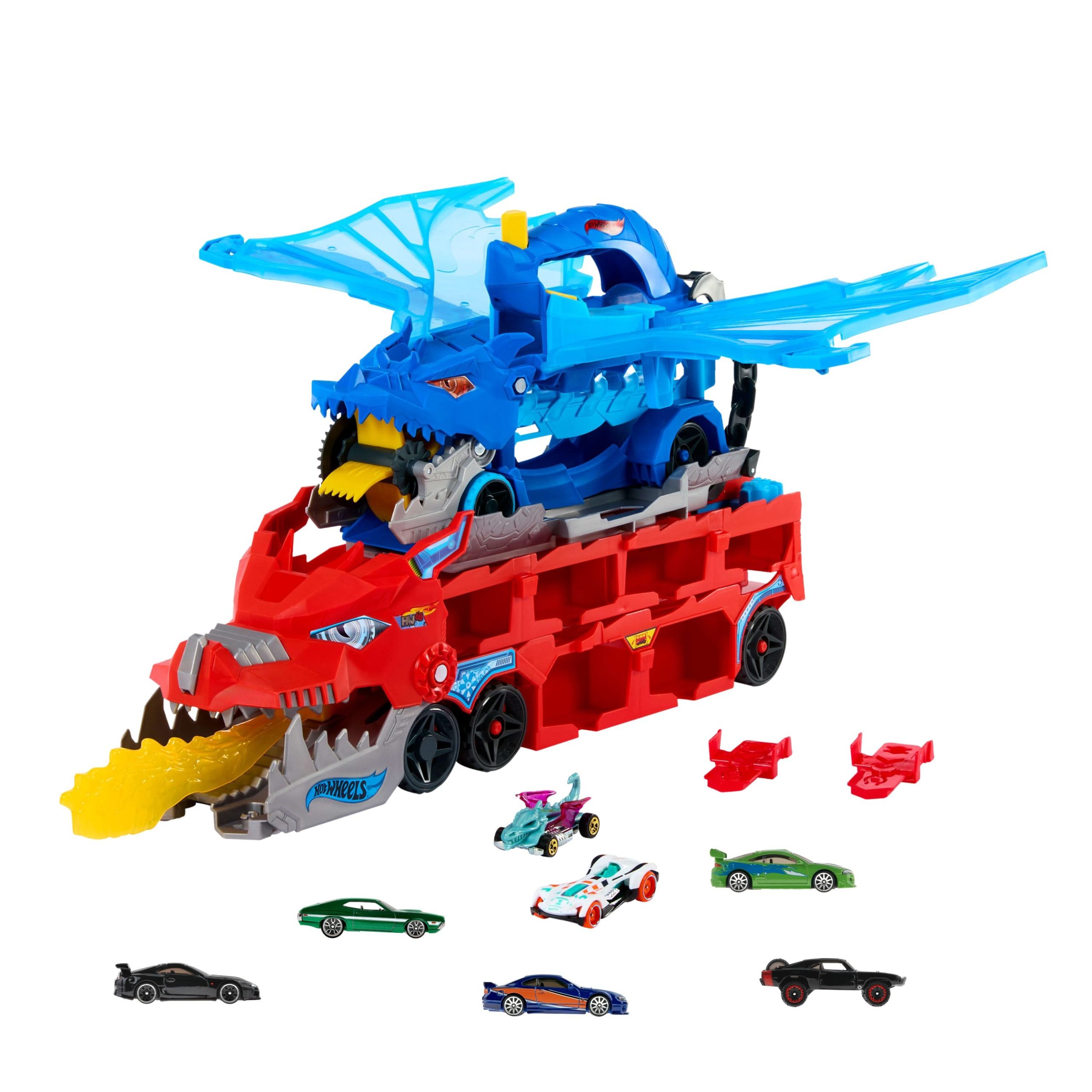 Untitleddesign_2.jpg Bundle: Hot Wheels Ultimate Dual Dragon Transporter + 5 Fast & Furious Cars - Image 1