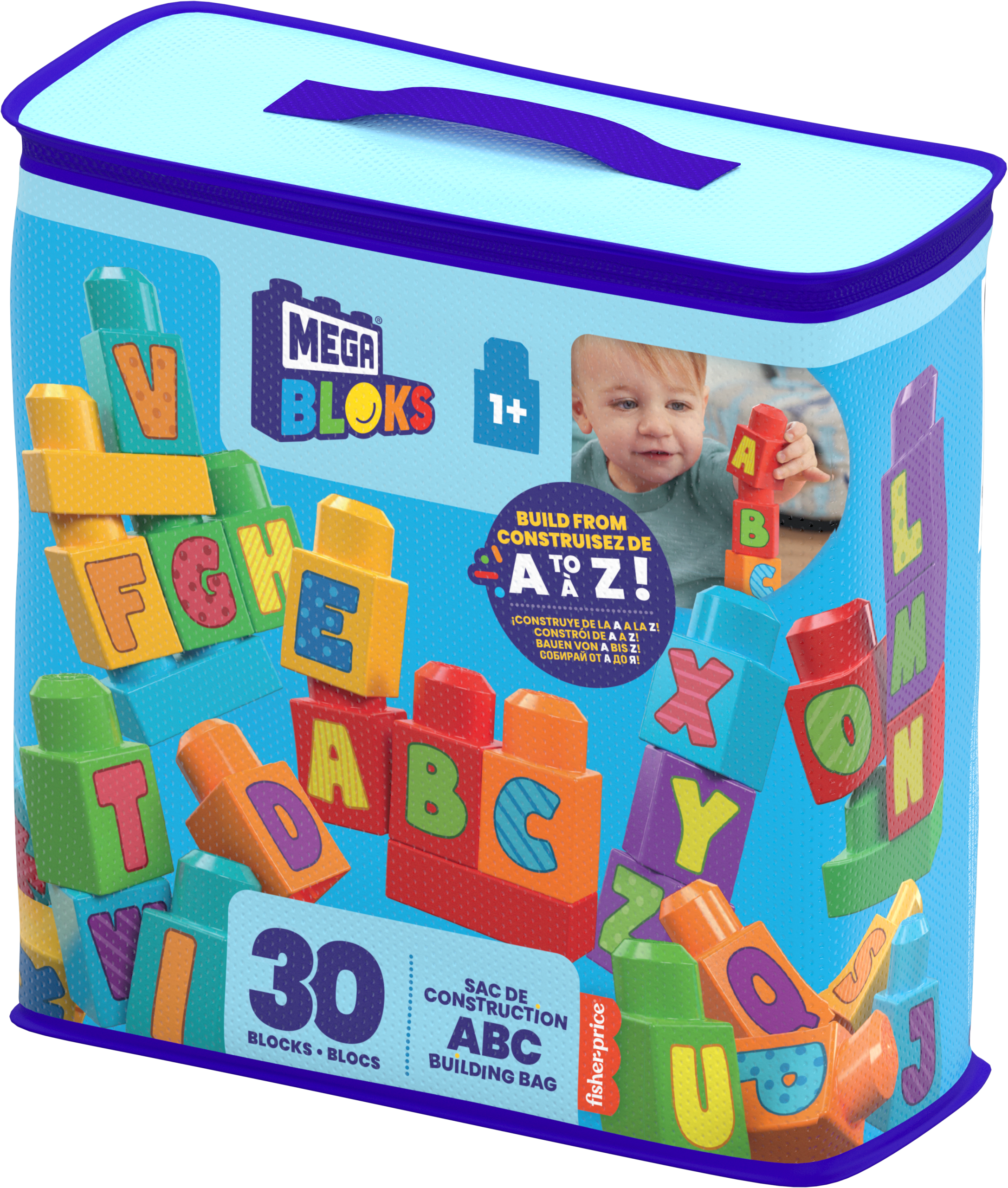 WHRR6-0J01_FINAL_PIP_34L_24.png Mega Bloks Abc Building Bag - Image 1