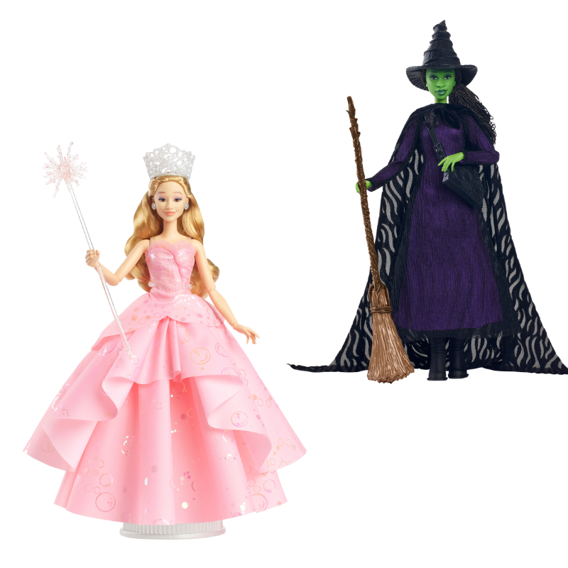 WickedBundle4.png Bundle: Wicked Deluxe Glinda & Wicked Deluxe Elphaba Dolls - Image 1