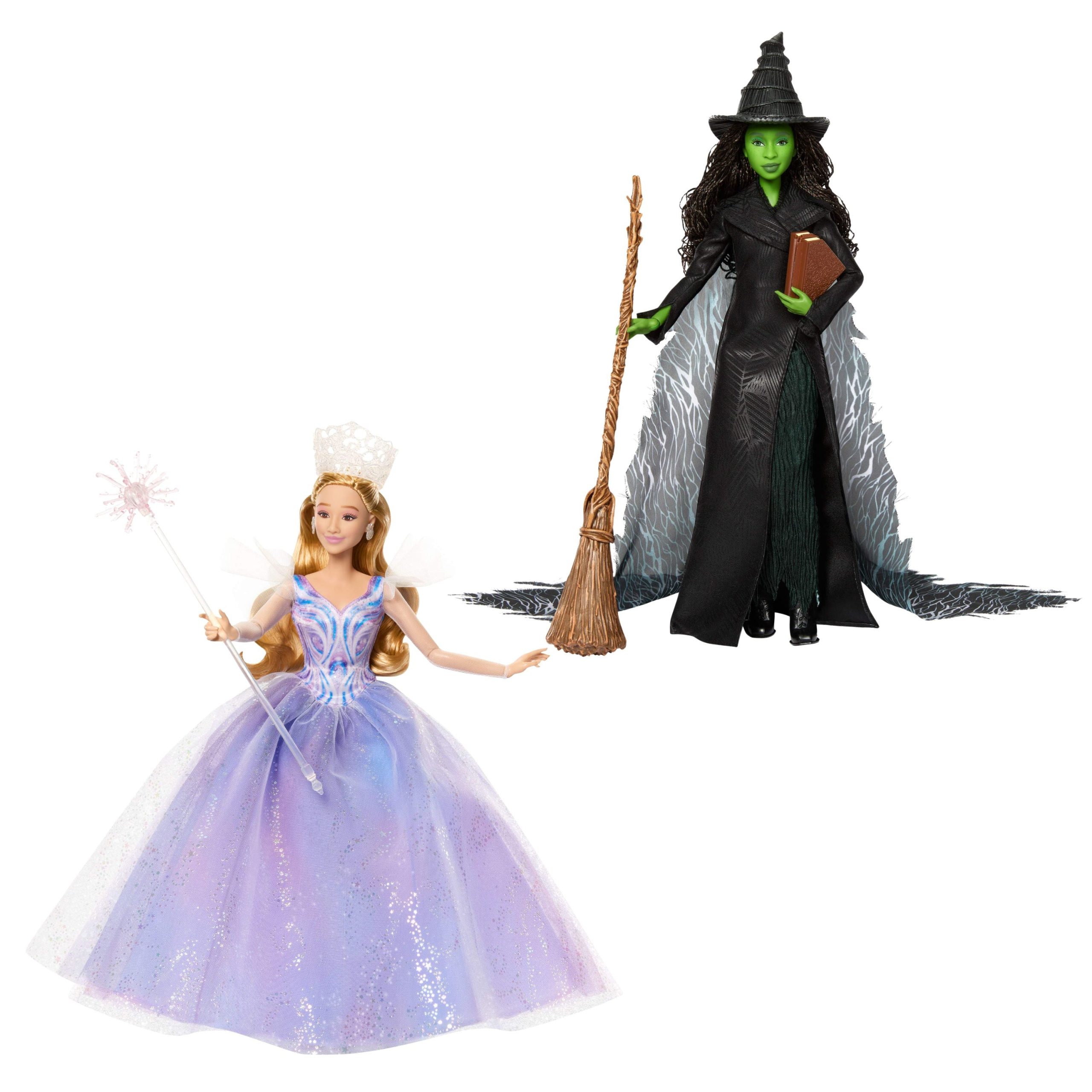 WickedForGoodGlinda_ElphabaBundle.jpg Bundle: Wicked: For Good Deluxe Glinda & Deluxe Elphaba Dolls - Image 1