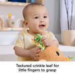 Fisher-Price Snuggly Snacky Capybara Plush Baby Sensory Toy With Teether & Rattle For Newborns - Image 5