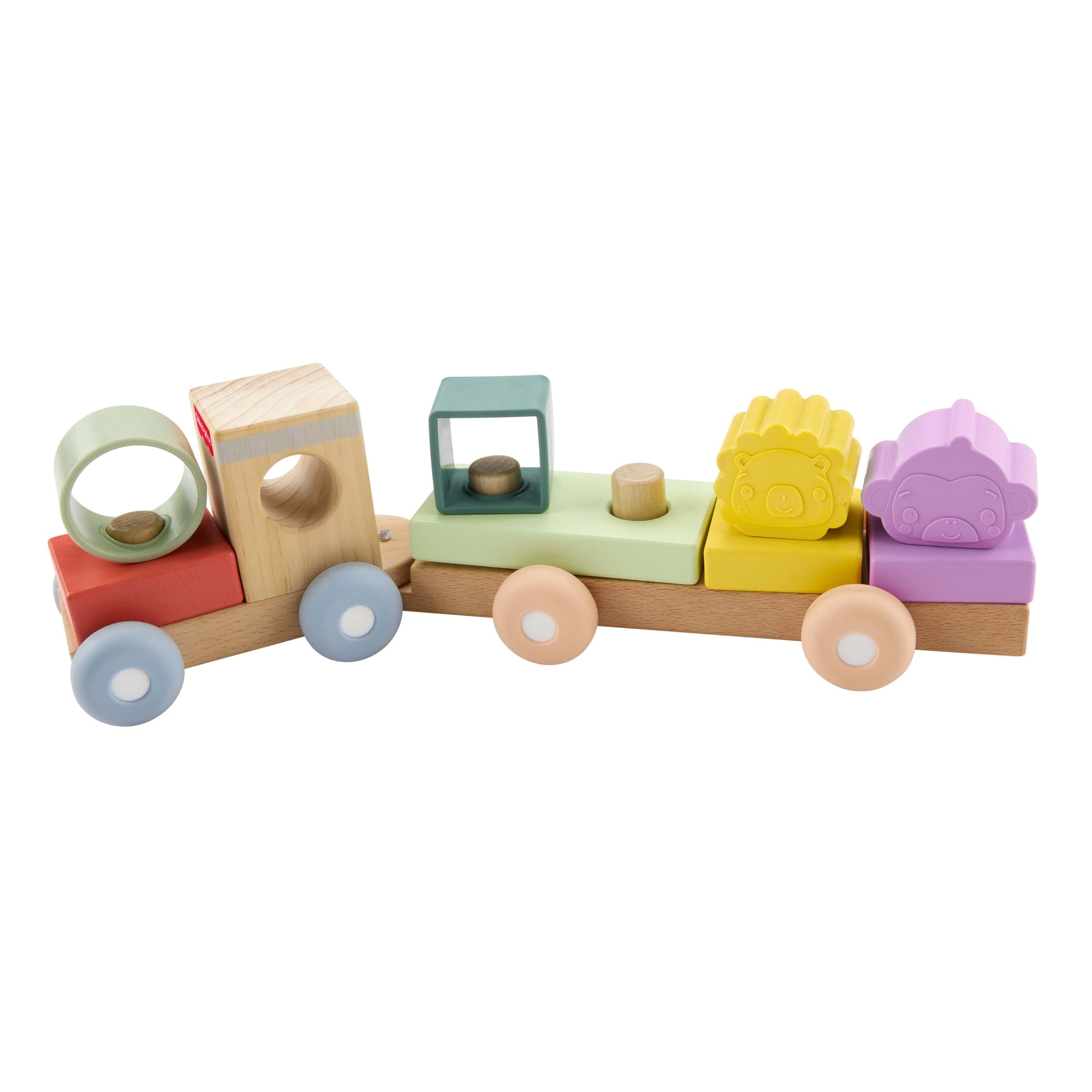 a3ef8b37b35f74b7e0ea9e7e8c138c8c96fe0808_8287e964-0d36-41be-8d16-671ee7b5976b Fisher-Price Wood And Silicone Stacking Train, 9-Piece Baby & Toddler Activity Toy - Image 1