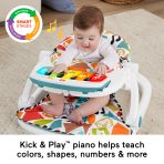 Fisher-Price Deluxe Kick & Play Sit-Me-Up Floor Seat Infant Chair With Piano Learning Toy - Image 3