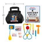 Fisher-Price 1988 Medical Kit 11-Piece Pretend Play Set, Mattel 80th Flashback Playback - Image 6