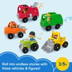Fisher-Price Little People Activity Vehicles & Figures Gift Set For Toddlers, 10 Pieces - Image 2
