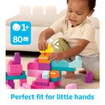 MEGA BLOKS First Builders Big Building Bag Toy Blocks With Storage Bag (80 Pieces) For Toddler - Image 2