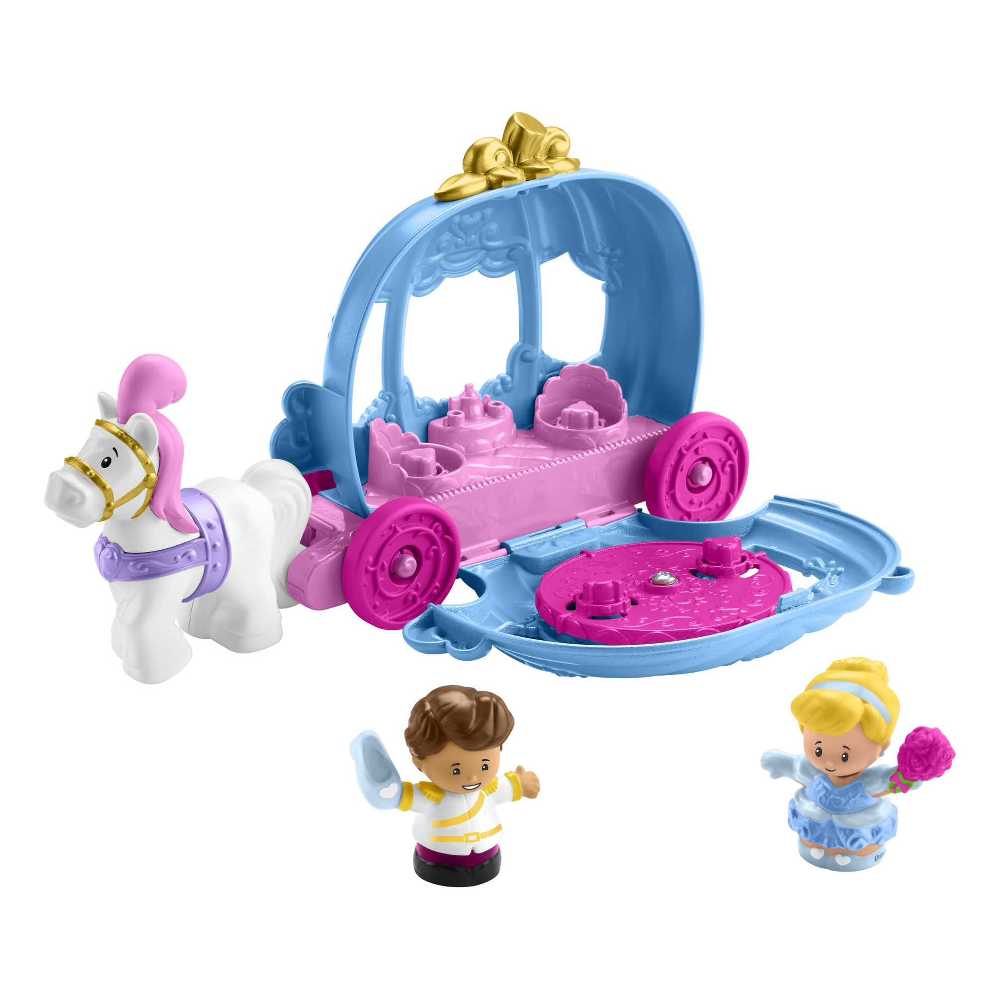 al9qcilg6nevluoum9jz_281c0b55-208e-4a07-85fb-11b701314ba4 Fisher-Price Little People Disney Princess Cinderella's Dancing Carriage Playset With Horse & Figures - Image 1