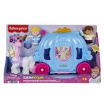 Fisher-Price Little People Disney Princess Cinderella's Dancing Carriage Playset With Horse & Figures - Image 6
