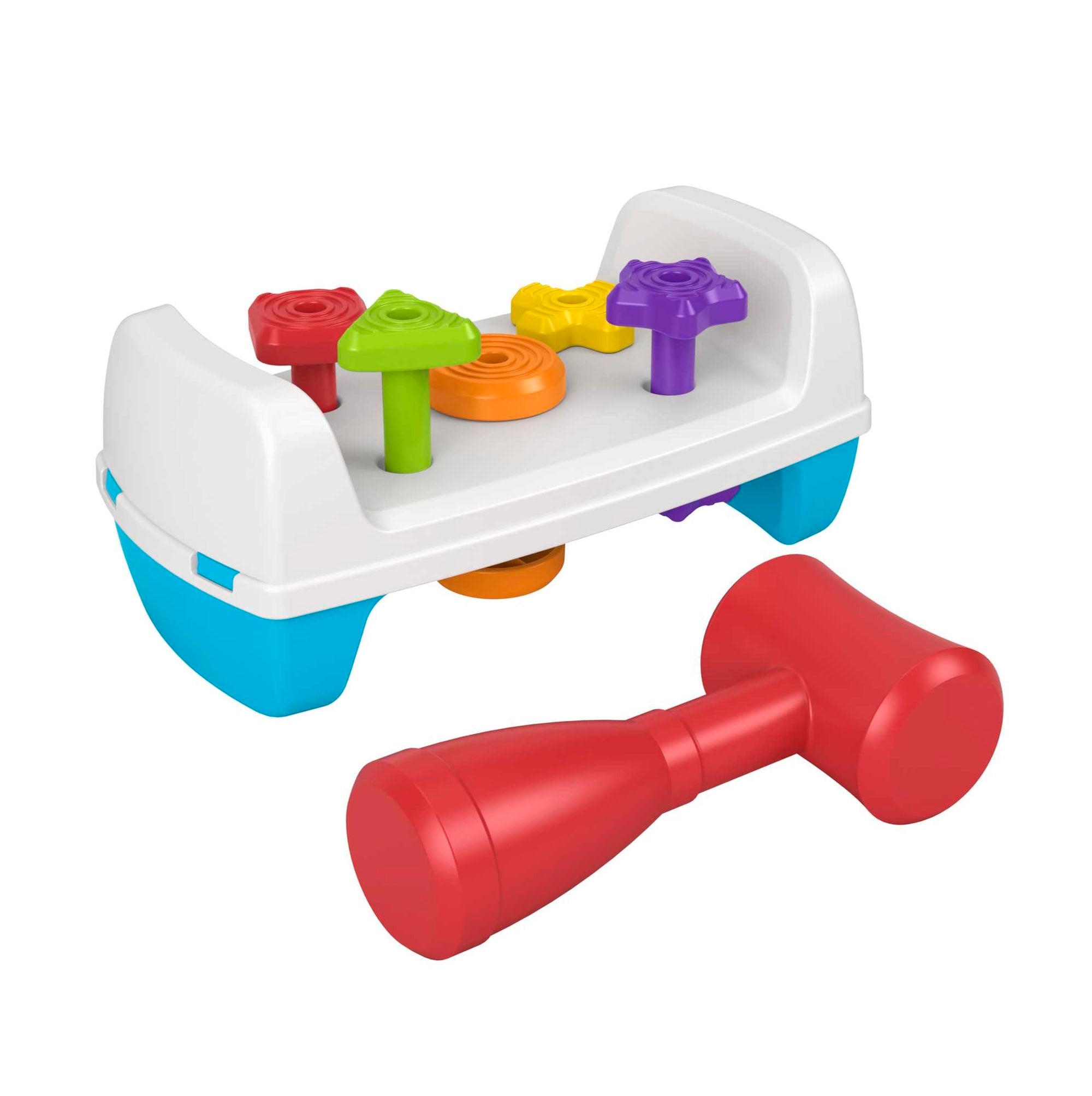 awd80anyypykooqqctgs_567190be-52e4-44fb-bb61-78e4dc5feaf2 Fisher-Price Tap & Turn Bench Pretend Tools 2-Sided Toy For Infants And Toddlers - Image 1