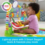 Fisher-Price Deluxe Kick & Play Piano Baby Gym Learning Toy & Newborn Rattle Maracas - Image 4