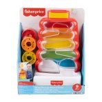 Fisher-Price Drop Through Rock-A-Stack Baby & Toddler Developmental Activity Toy, 5 Coins - Image 6