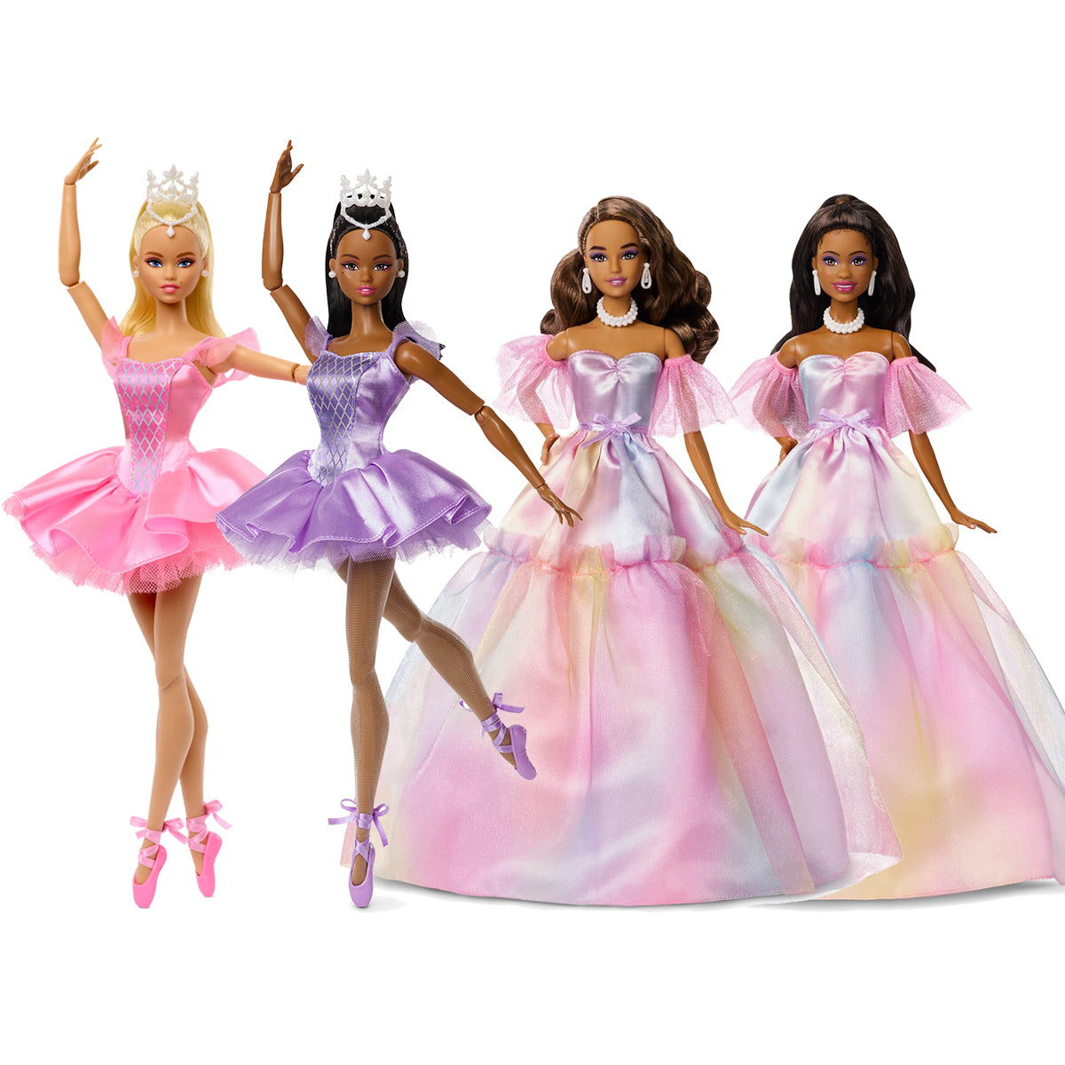 ballet-and-birthday-wishes-4-doll-bundle.jpg Bundle: Barbie Ballet and Birthday Wishes - 4 Dolls - Image 1
