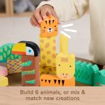 Fisher-Price Wooden Jungle Blocks, Animal-Themed Building Set For Toddlers, 50 Wood Pieces - Image 4