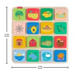 Fisher-Price Wooden Flip & Reveal Busy Activity Board, Learning Toy For Preschool Kids - Image 6