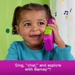 Fisher-Price Barney's World Hey Barney Phone Musical Toddler Toy With Lights For Kids, Multilanguage Version - Image 5