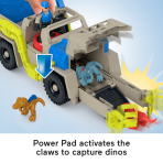 Imaginext Jurassic World Track & Transport Dino Truck Vehicle & Figure Set, 8 Pieces - Image 3