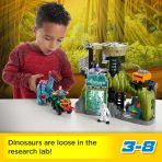 Imaginext Jurassic World Dinosaur Lab Playset With Owen Maisie & Dr. Grant Figures, 6 Play Pieces - Image 2