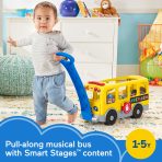 Fisher-Price Little People Big Yellow School Bus, Musical Pull Toy - Image 2