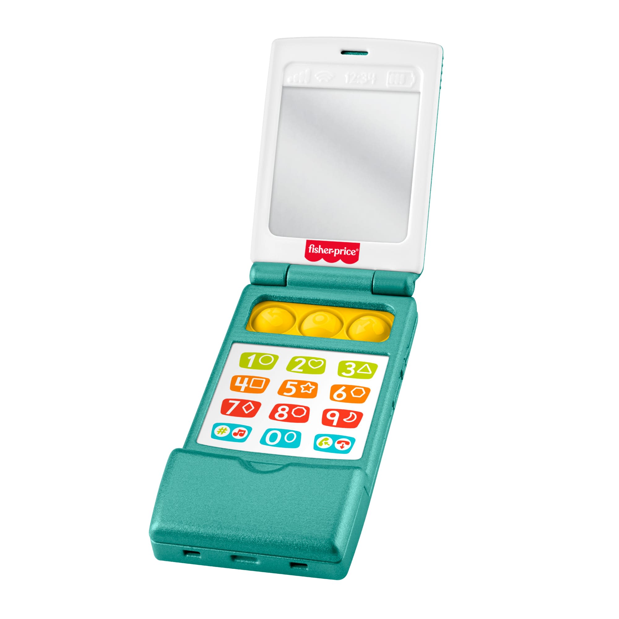 ca0439872cd42ccfa00093d30221094209dc72ad Fisher-Price Laugh & Learn Flip Phone, Baby & Toddler Musical Learning Activity Toy - Image 1