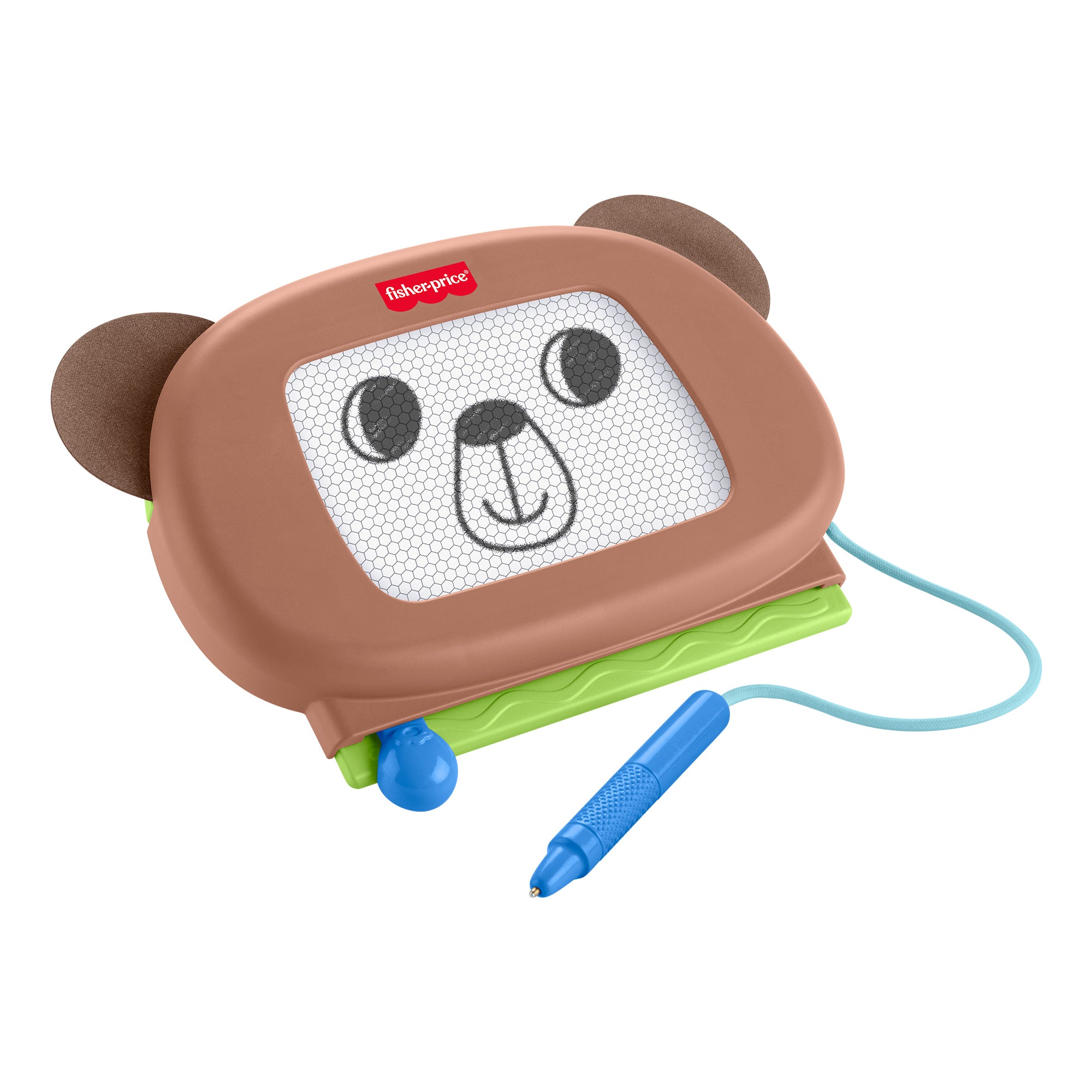 cebc9c4a98d74b4ec227a787b5daf97179069229 Fisher-Price Friendship Forest Doodle Pro Brown Bear, Magnetic Writing & Drawing Tablet For Kids - Image 1