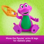 Fisher-Price Barney's World Barney's Friend David & Barney Figure Set For Kids, 3 Toys - Image 4