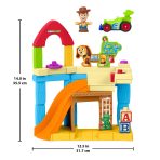Fisher-Price Little People Disney & Pixar Toy Story Andy's Room Toddler Playset, Woody & RC Vehicle - Image 6