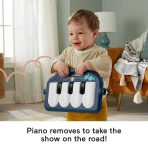 Fisher-Price Baby Gym Playmat With Kick & Play Piano And Tummy Time Toys, Navy Fawn - Image 5