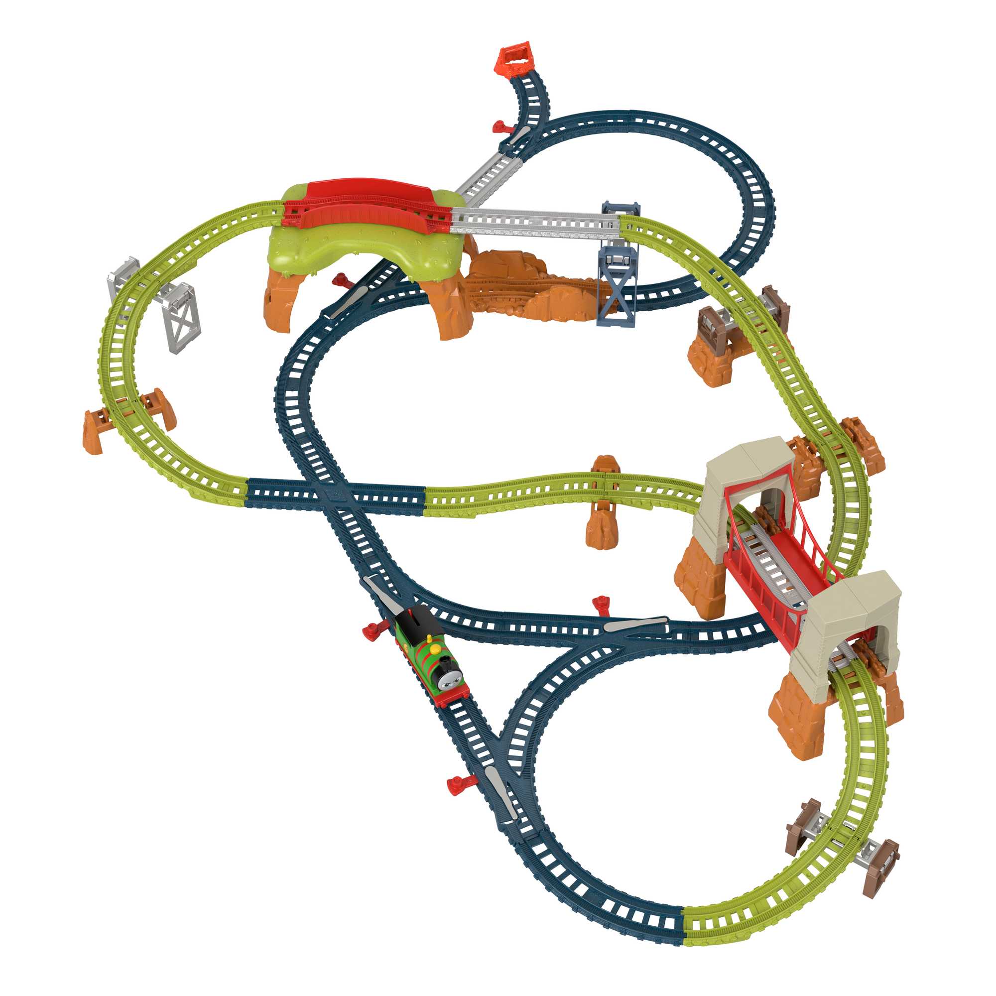 csr346gqrwu7rtbce5gg.jpg Thomas & Friends Pista de Juguete Percy 6 en 1 - Image 1
